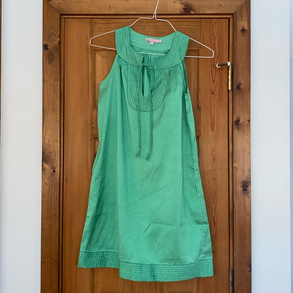 Calypso St Barth Silk Sun Beach Tunic Dress with Pockets